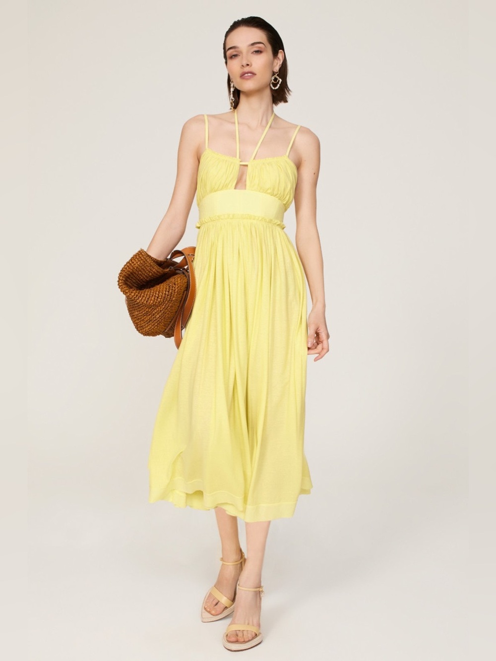 ULLA JOHNSON Freya Dress Yellow 4